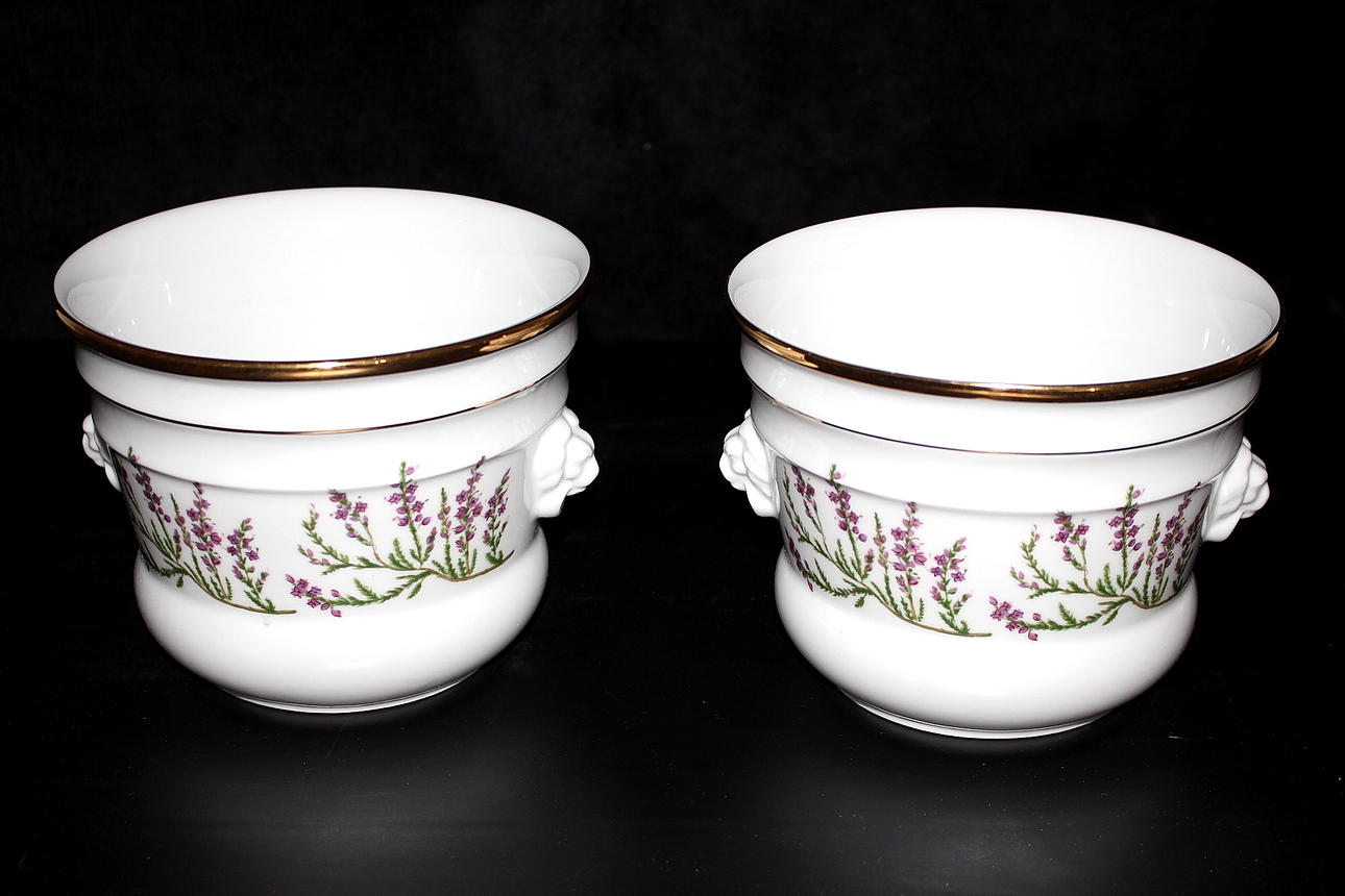 YTTERFODER, porslin, 2 stycken, Königl. pr. Tellau, Germany.