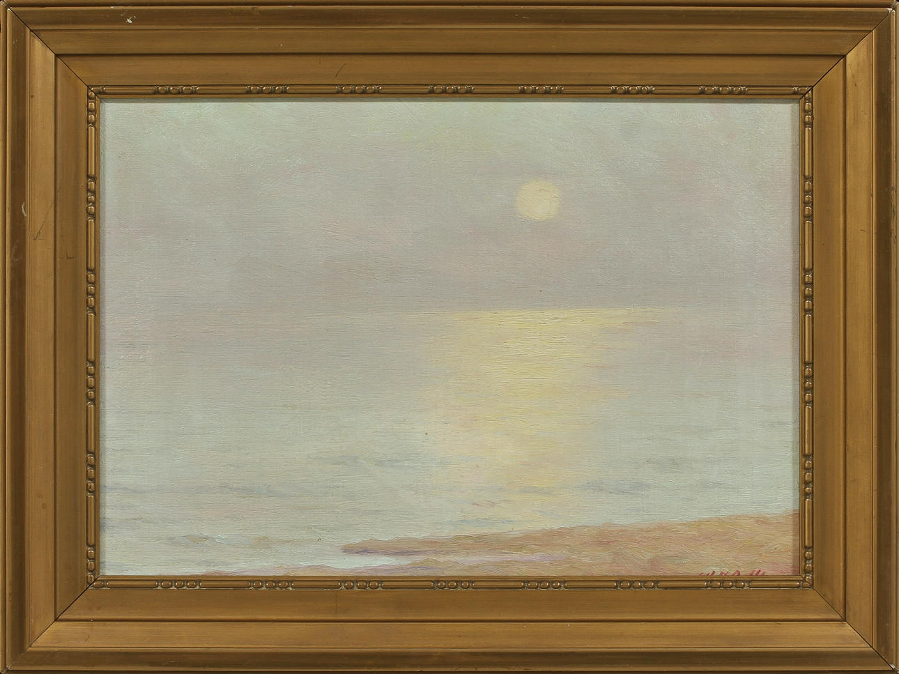 CHARLES EDWARD HALLBERG. Marin, olja på duk, signerad Hallberg.