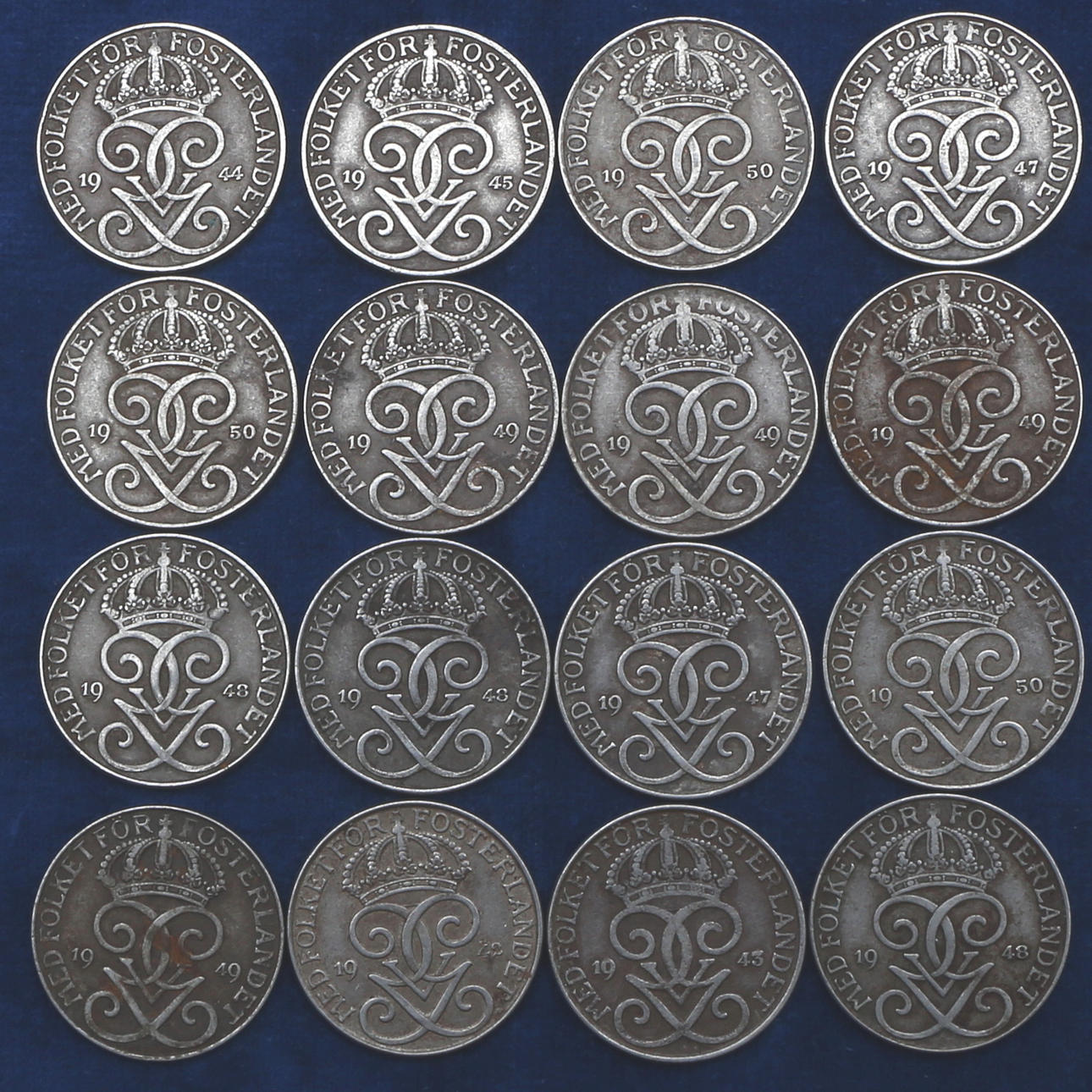 JÄRNMYNT, Sverige, ören, 1900-tal.