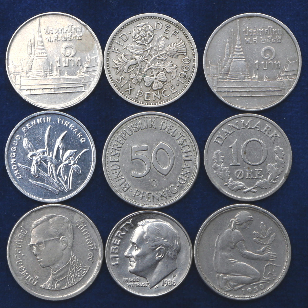 PARTI MYNT, utländska.