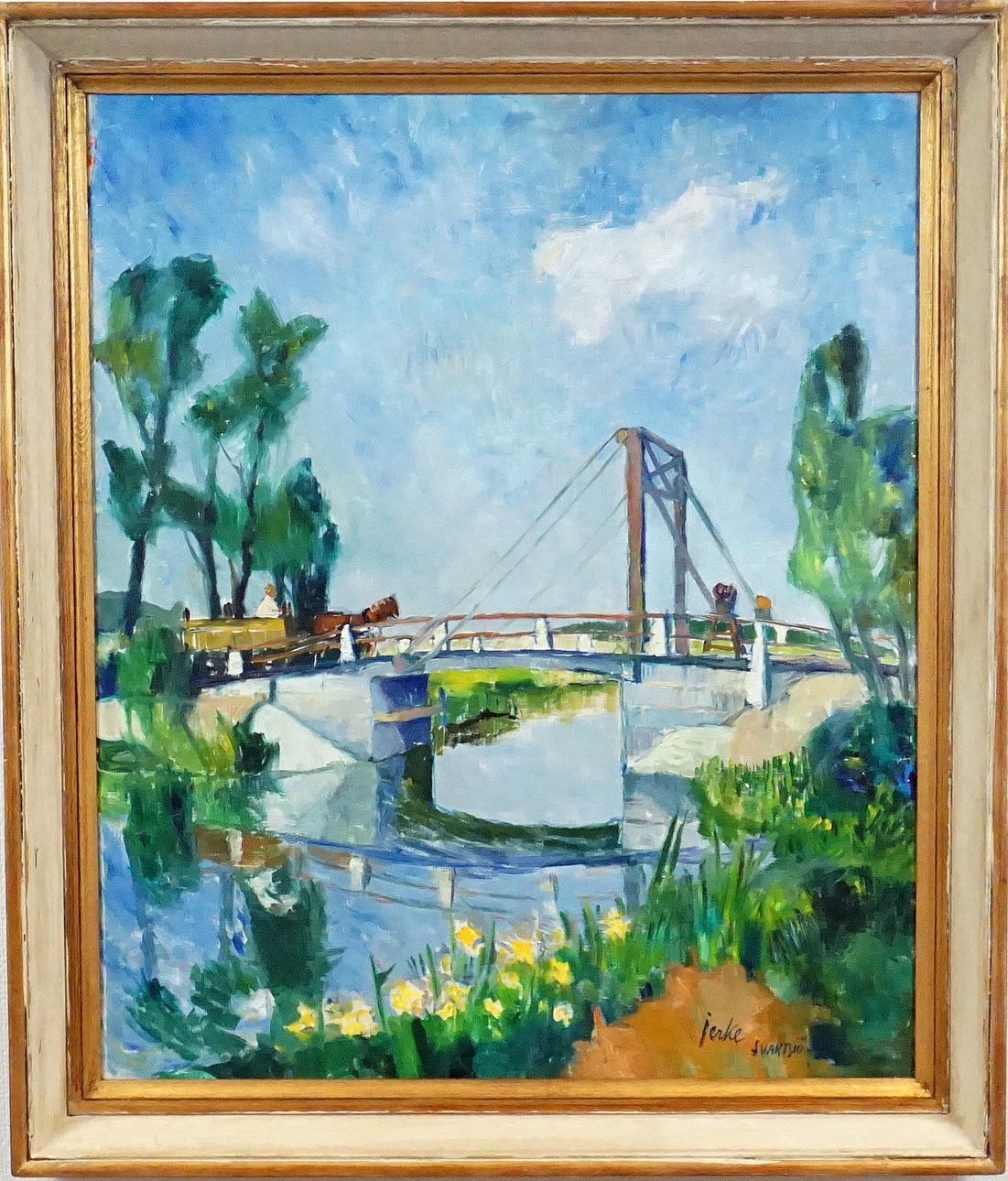 ERIK JERKEN. Oil on canvas, "Black Sea", signed Jerke, dated -41.