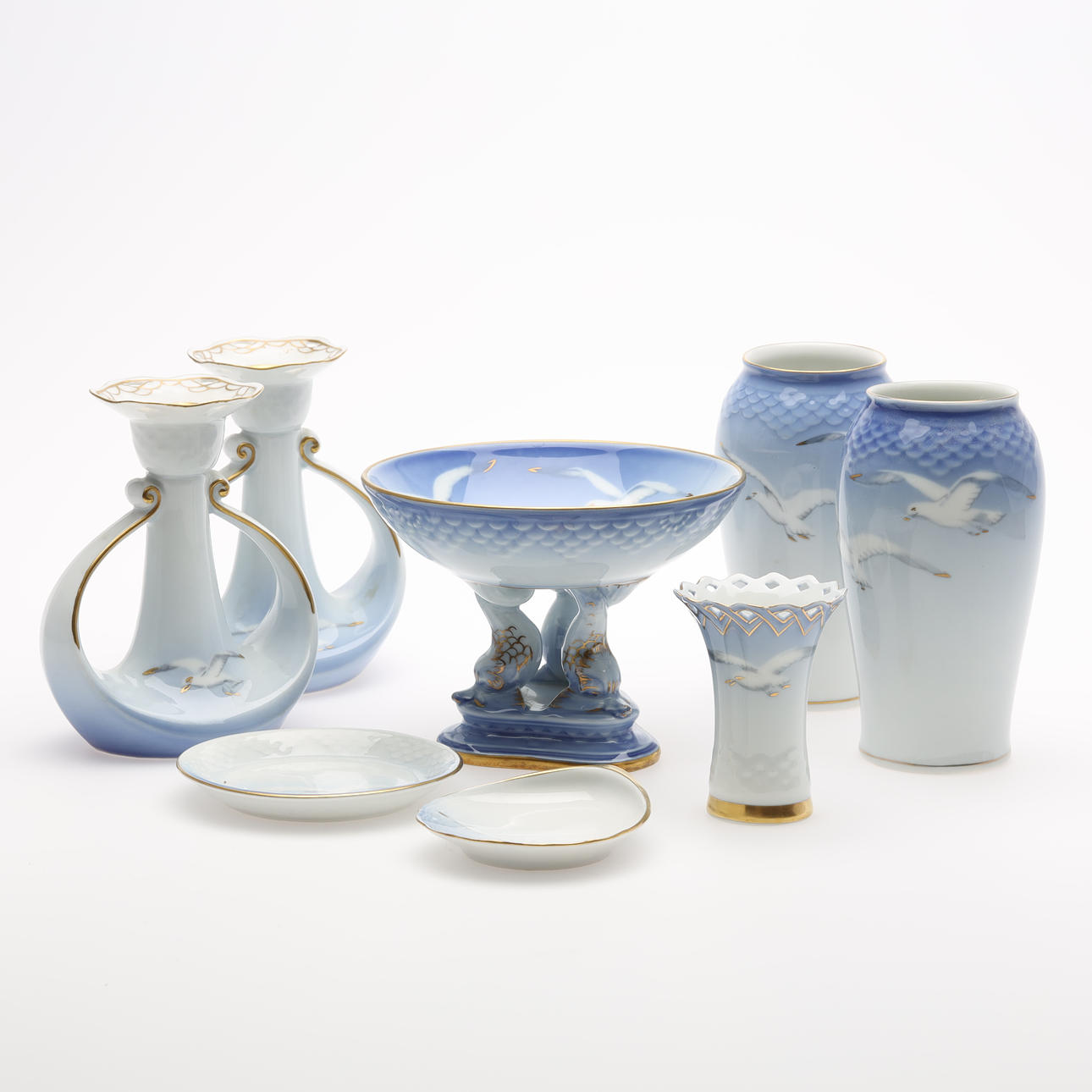 SERVISDELAR 8 st "måsen" Bing& Gröndahl.