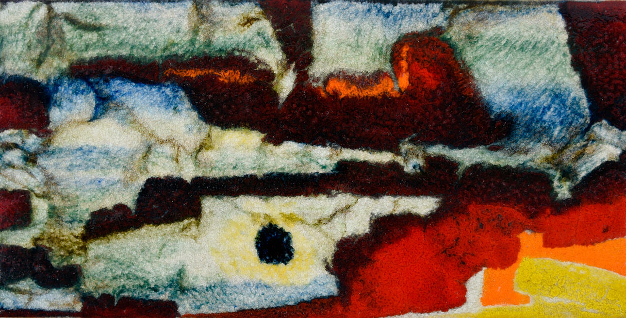 NICHT SIGNIERT. ”Organiska strukturer”, arbete på keramisk platta.