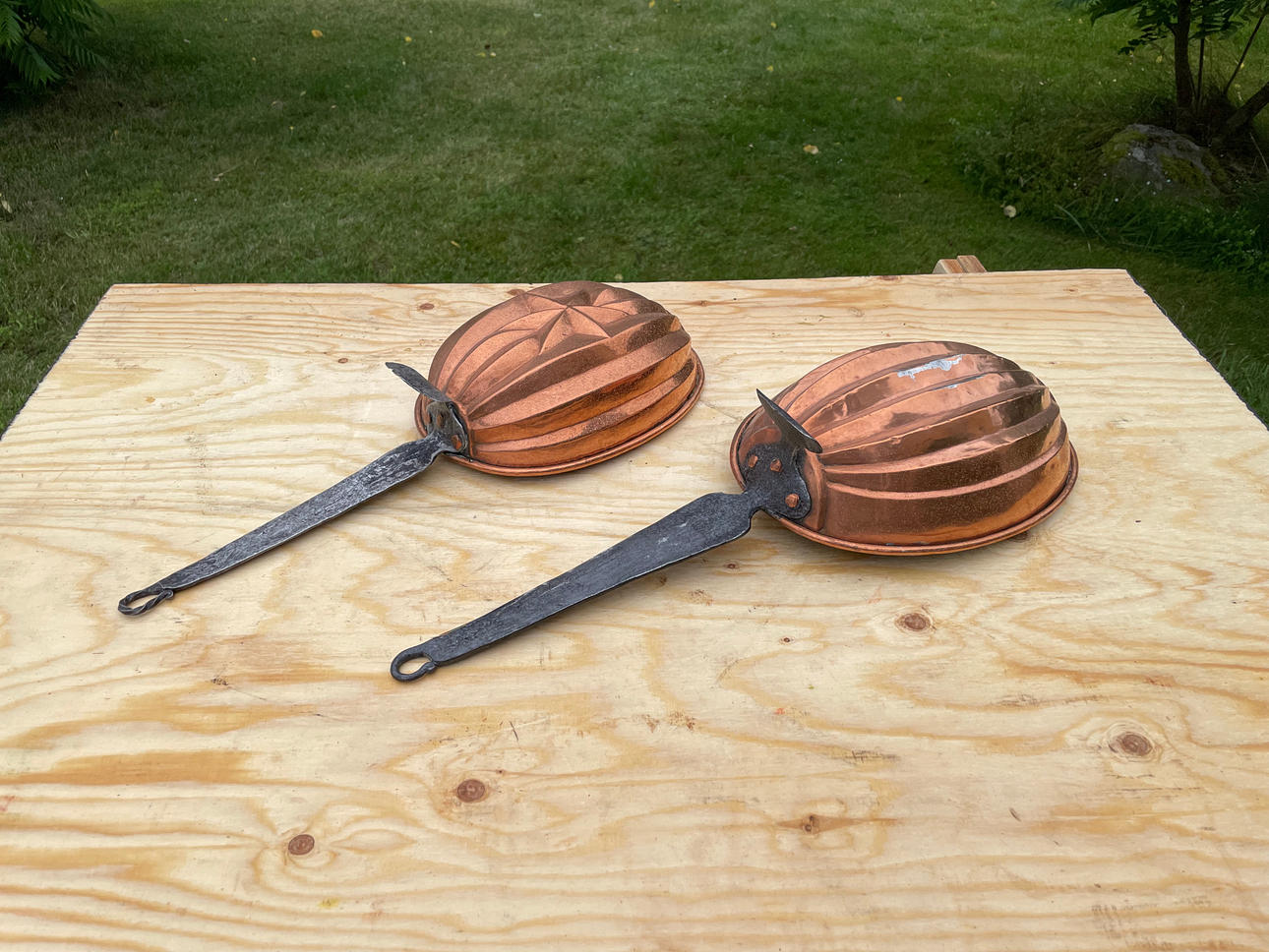 ALADÅB MOLDS, 2 pcs, copper, 19th century.