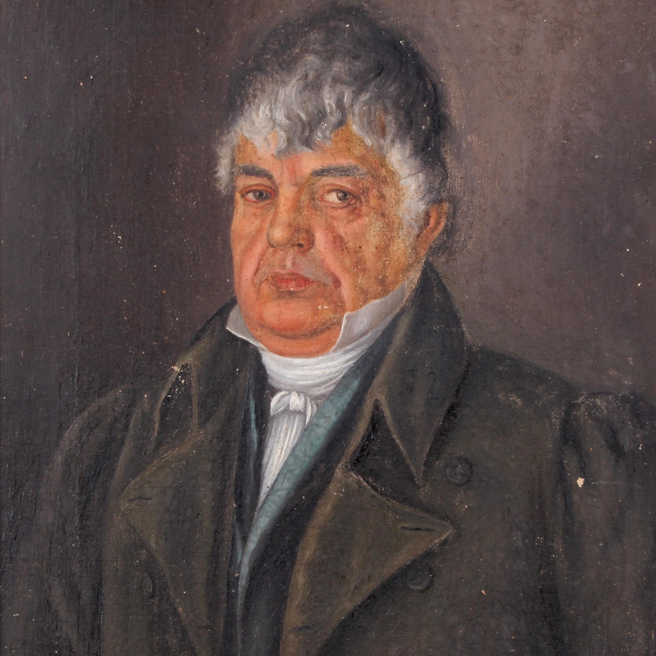 OIDENTIFIERAD KONSTNÄR. Olja på duk, porträtt, Frankrike, omkring sekelskiftet 1900.