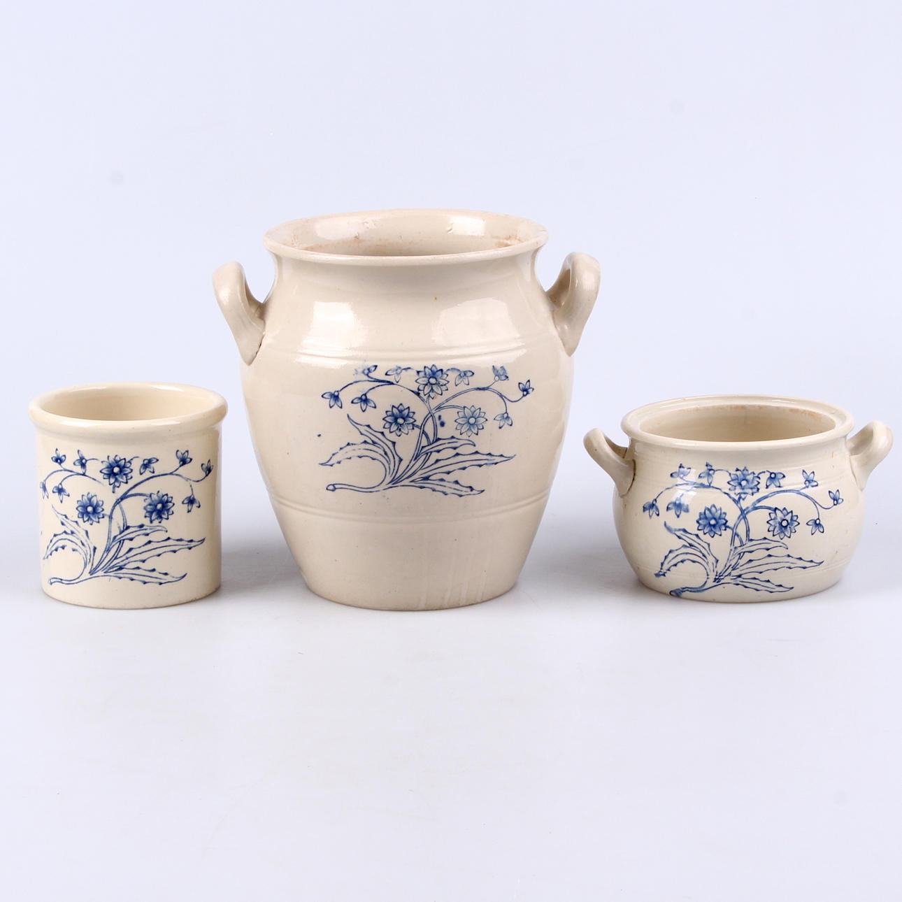 KRUS, 3 st. Stengods, Gustavsberg.