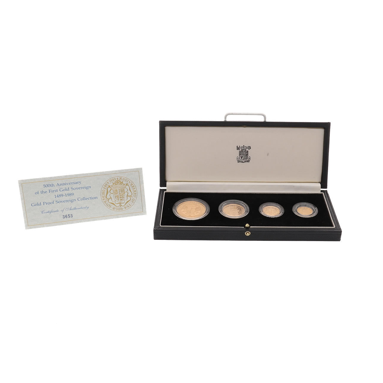 500TH ANNIVERSARY OF THE FIRST GOLD SOVEREIGN 1489-1989 GOLD PROOF ...