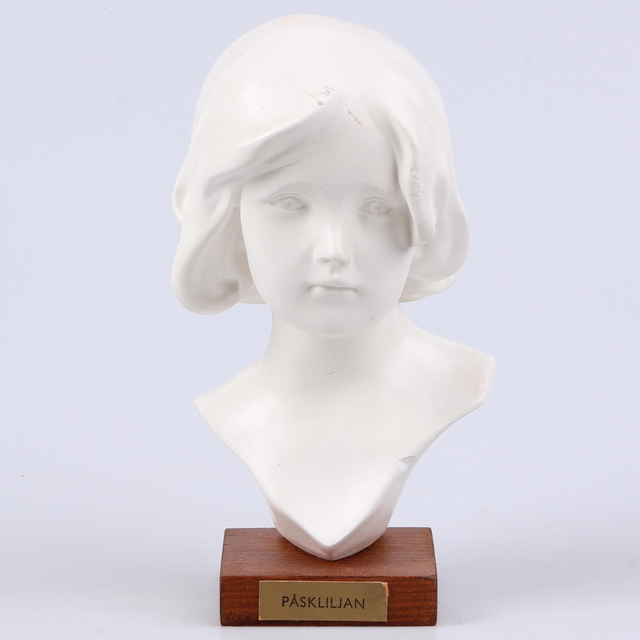 SKULPTUR, gips, "påskliljan", 1900-tal.