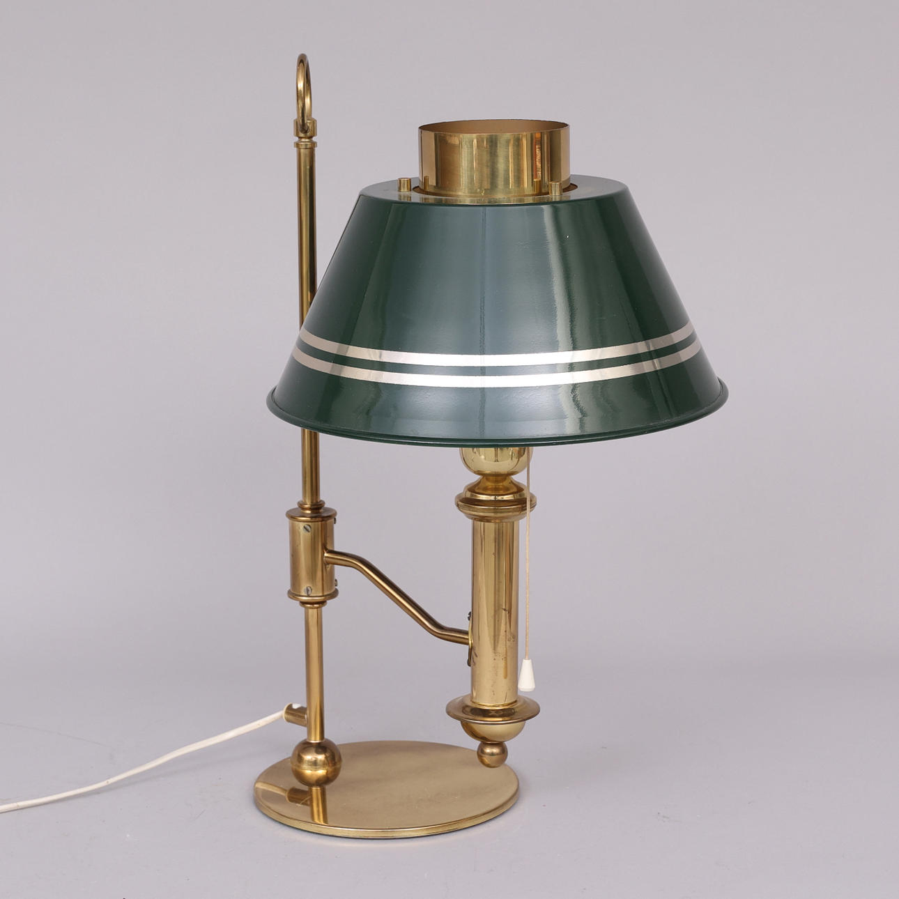 HELMER ANDERSSON. Table lamp, brass/tin, Örsjö lighting, 1900s.