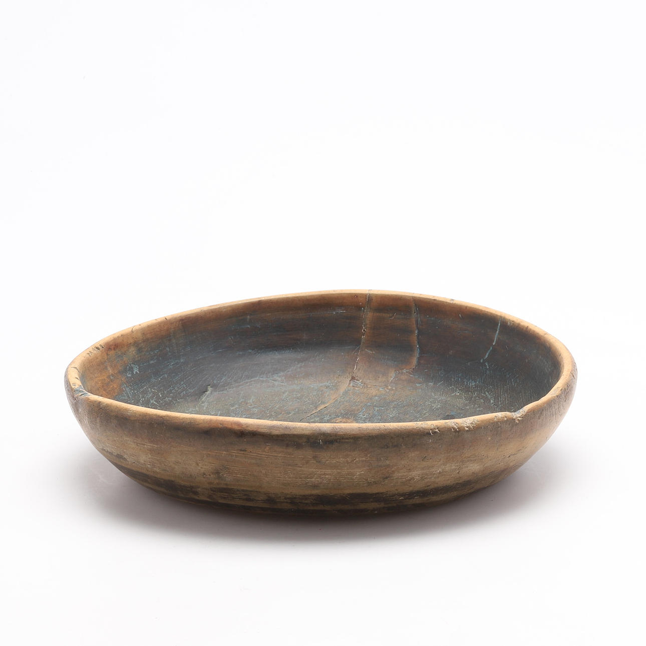 BOWL, common, marked AAS underneath. 19th century.