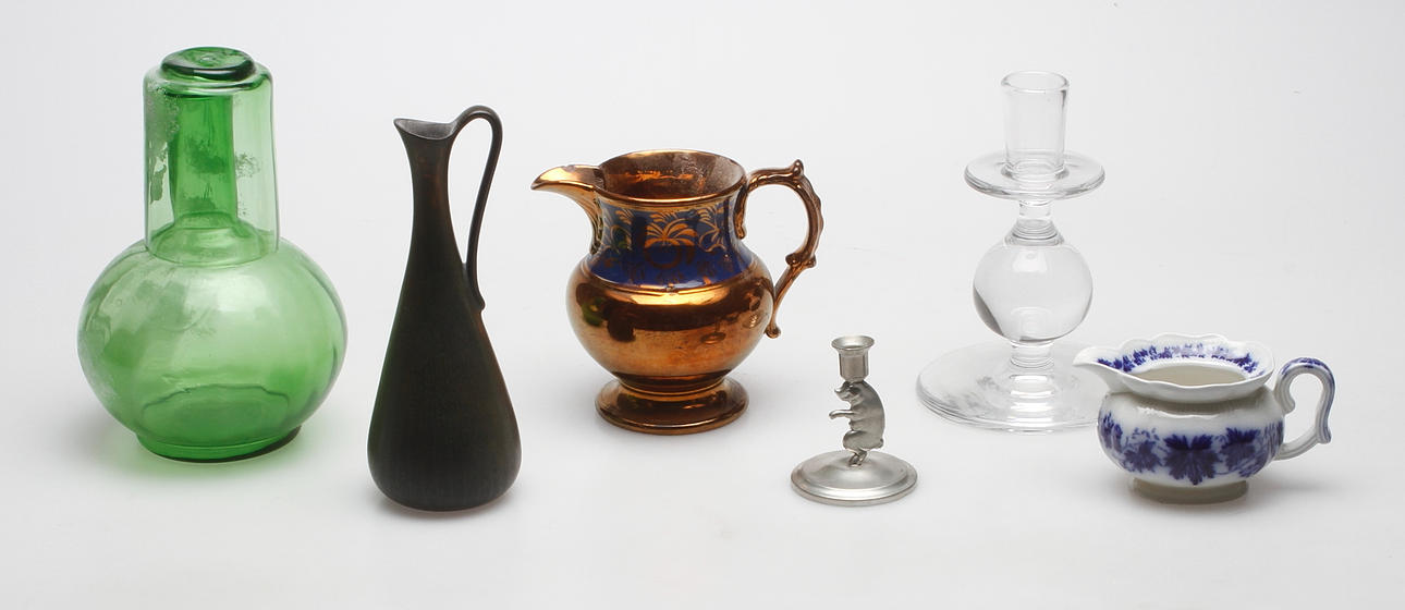 DIVERSE, 6 delar, bl.a. Rörstrand, Gunnar Nylund, 1900-tal.