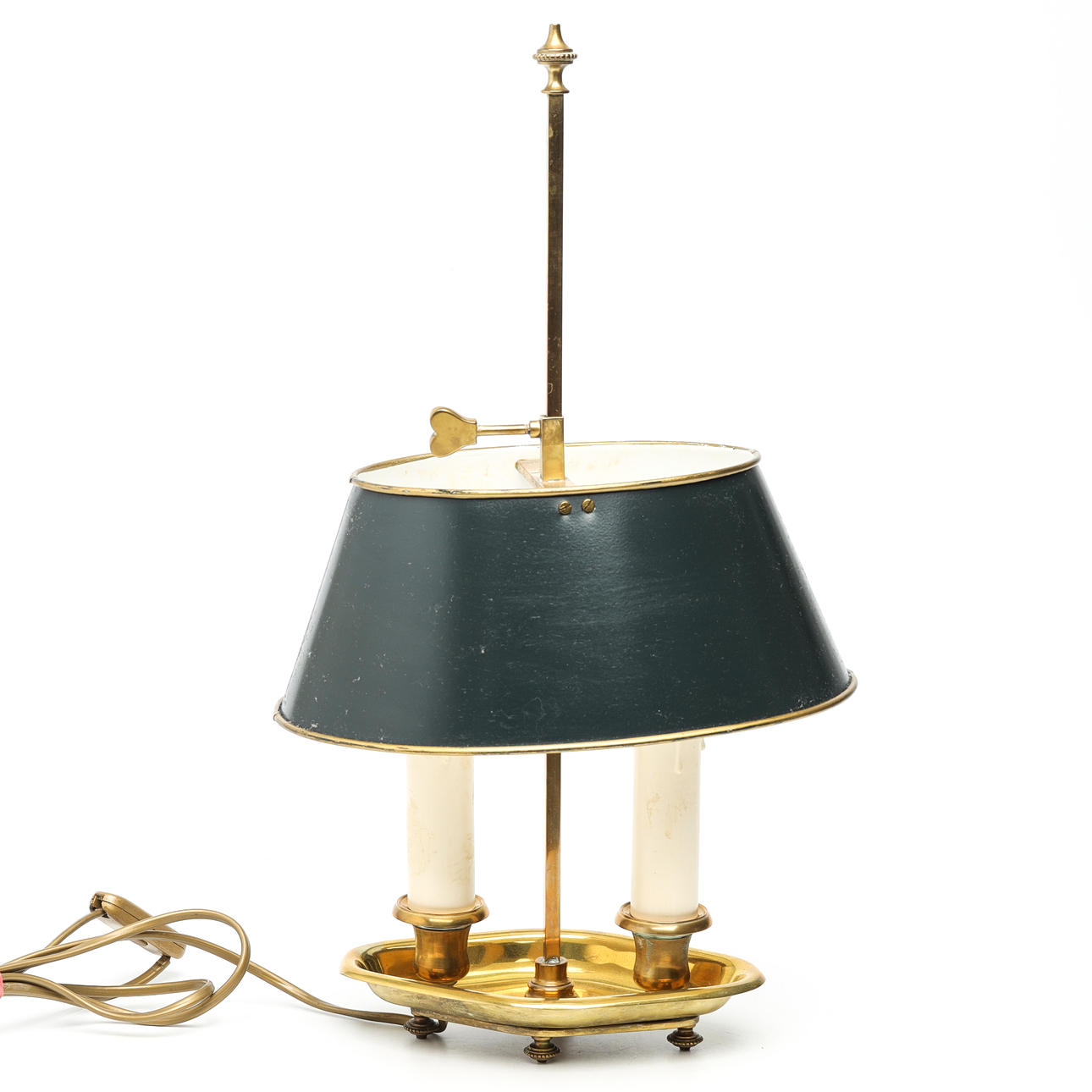 TABLE LAMP, brass, bouilotte model, 1900s.