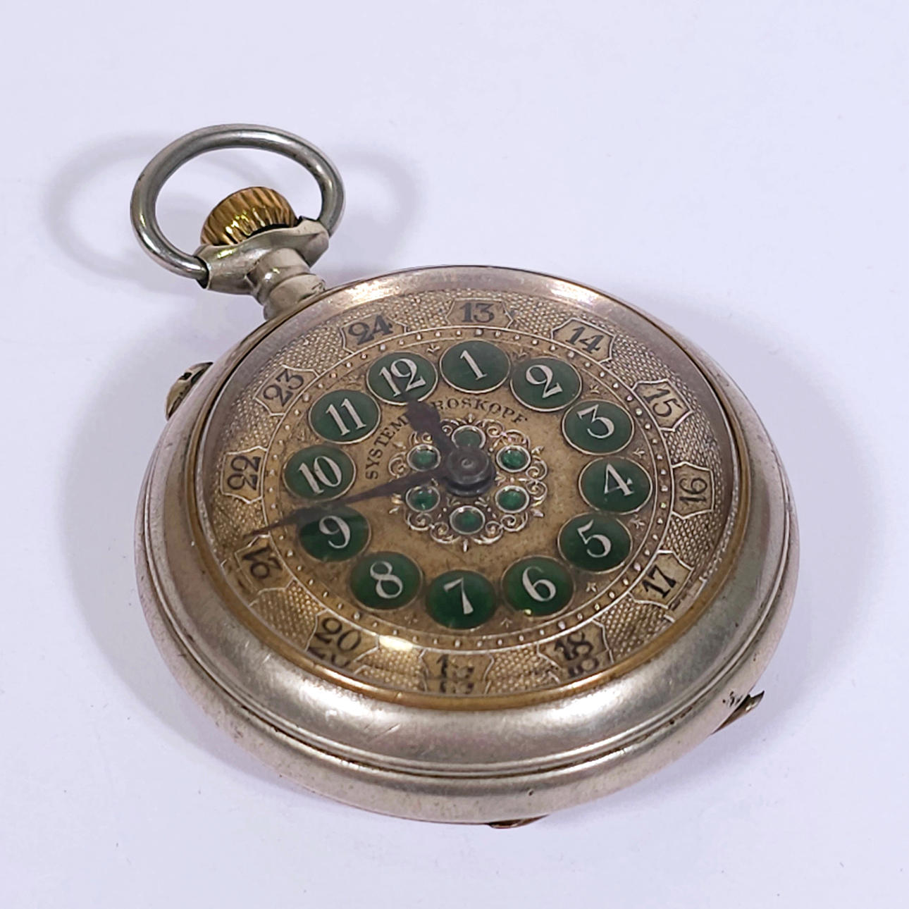 SYSTEM ROSKOPF WATCH. SIGHT SPHERE. SILVER METAL.