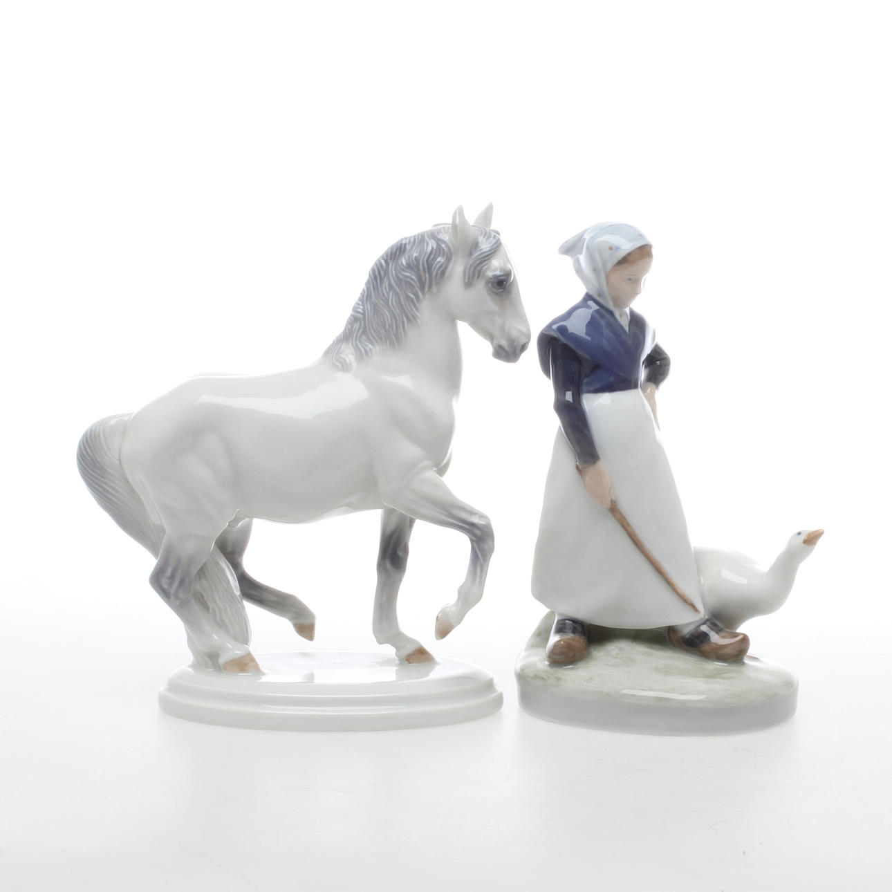 FIGURINER, 2 st, porslin, Royal Copenhagen.