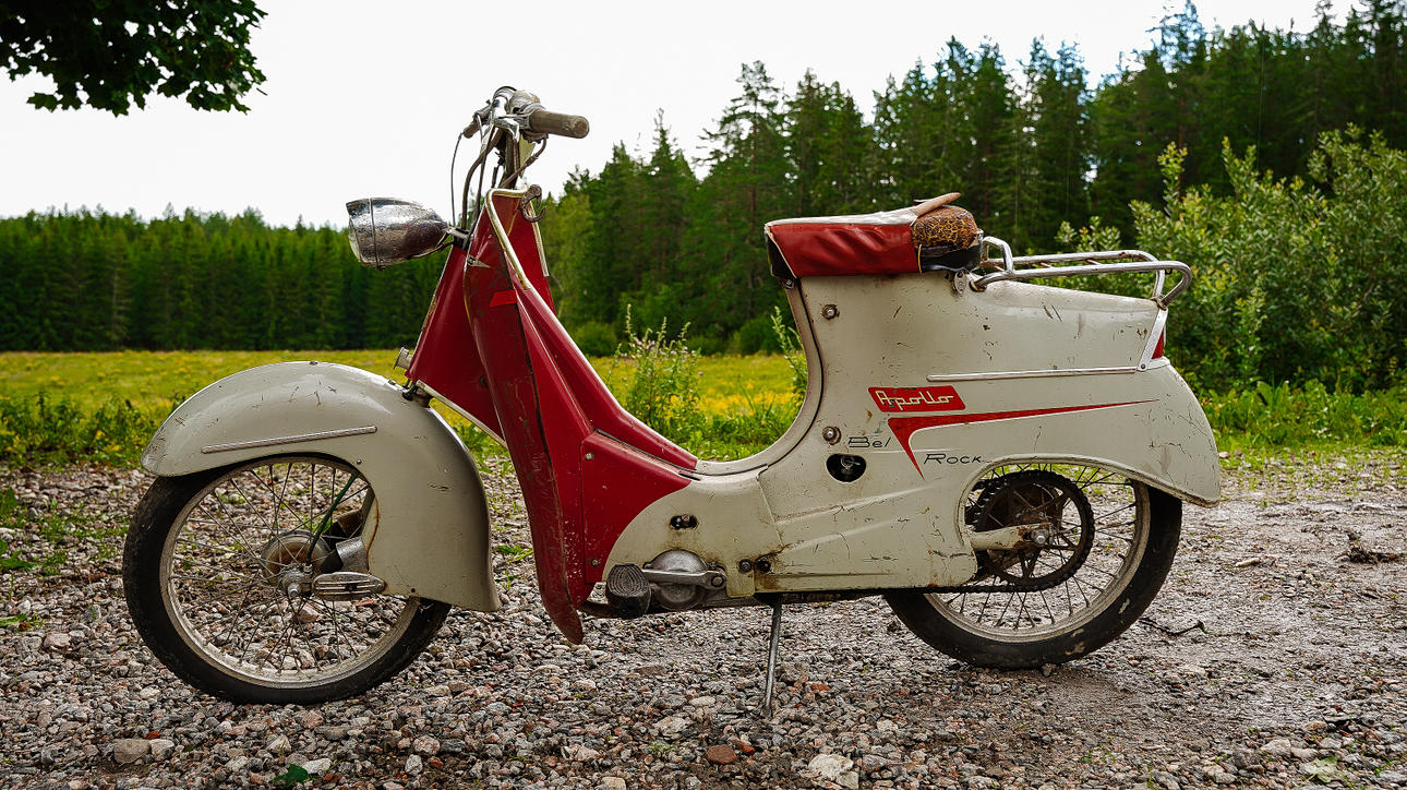 APOLLO, mopo, malli Belrock, 1958 alkaen.