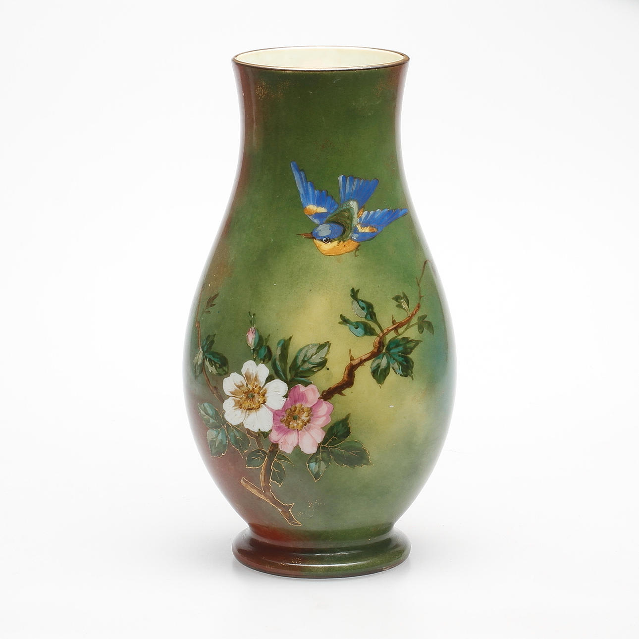 VAS. opalinglas, 1800-tal, signerad.