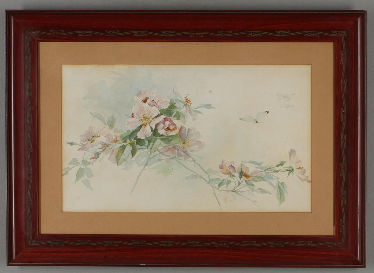 OKÄND KONSTNÄR. Blomsterstilleben, akvarell, signerad C. A. L-n?