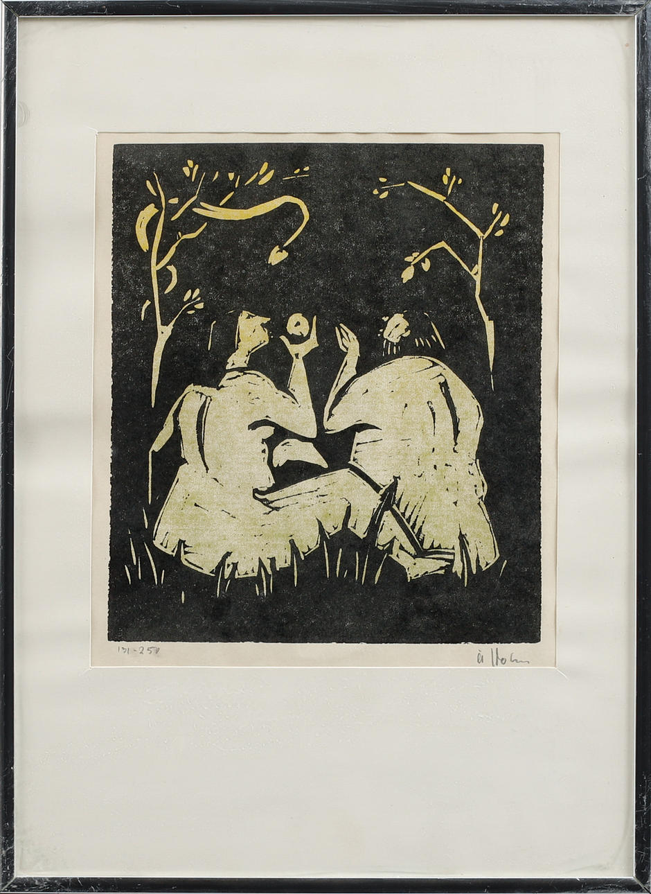 ÅKE HOLM. Woodcut, 10 pieces, signed.