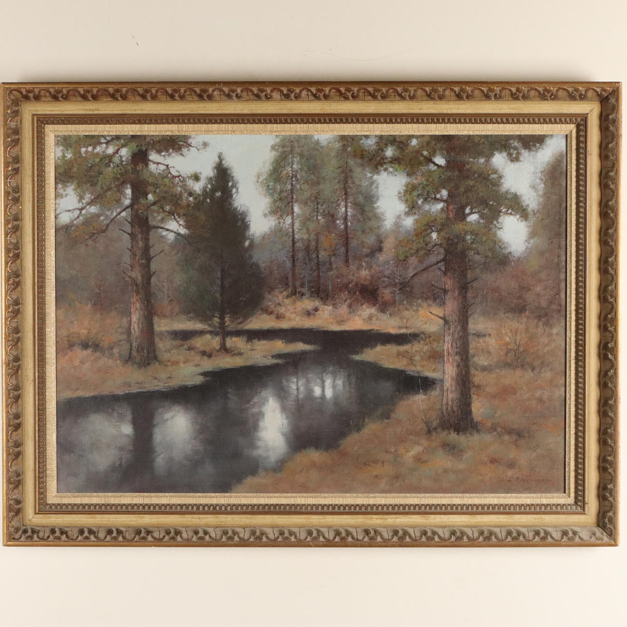 JEAN ROSENGREN. OIL ON Board, signed.