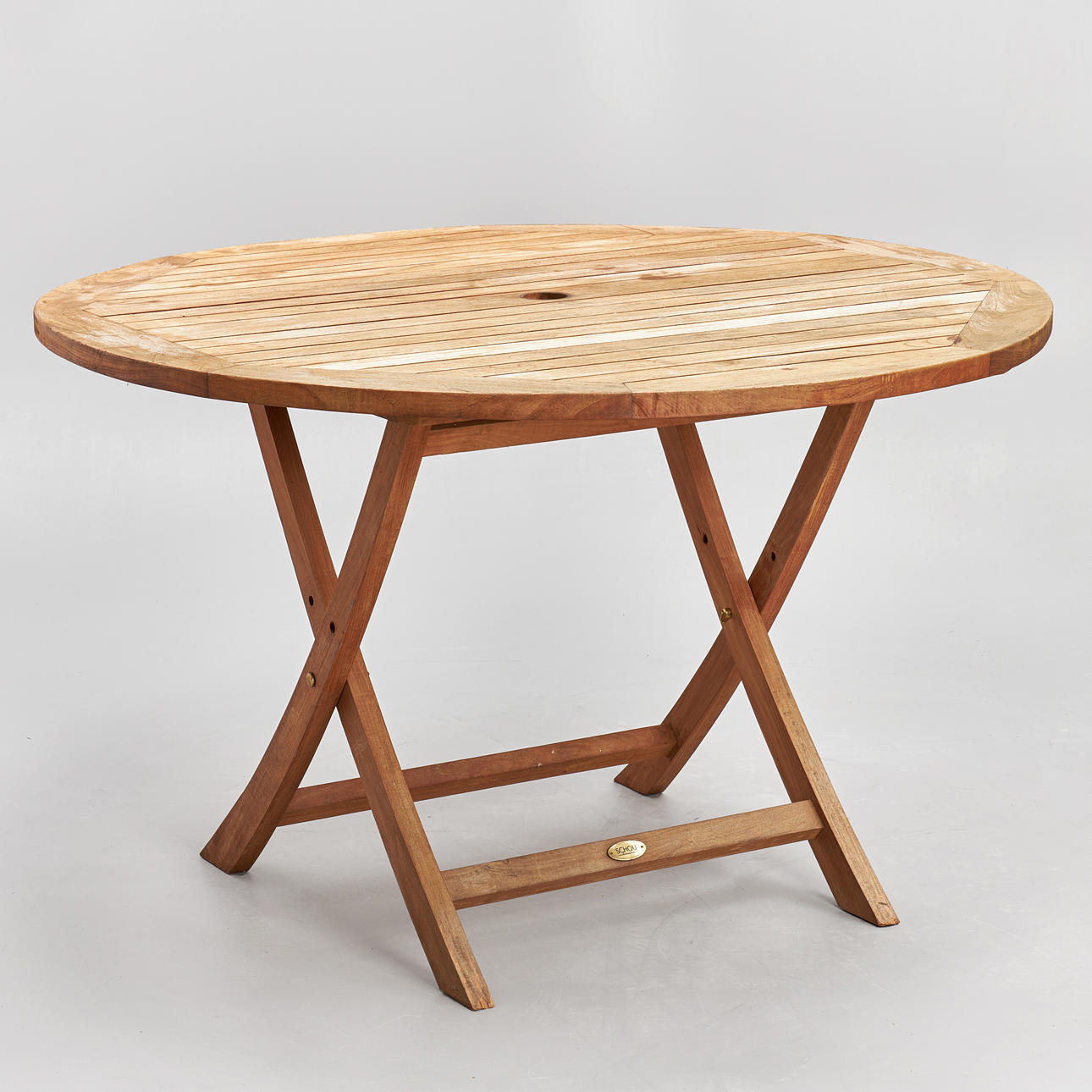 MESA DE JARDÍN, redonda, Schou.