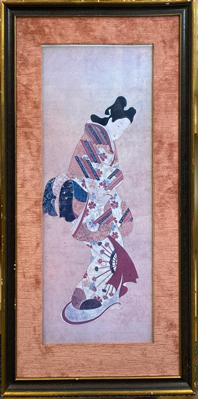 JAPANSK TRYK AF EN GEISHA.