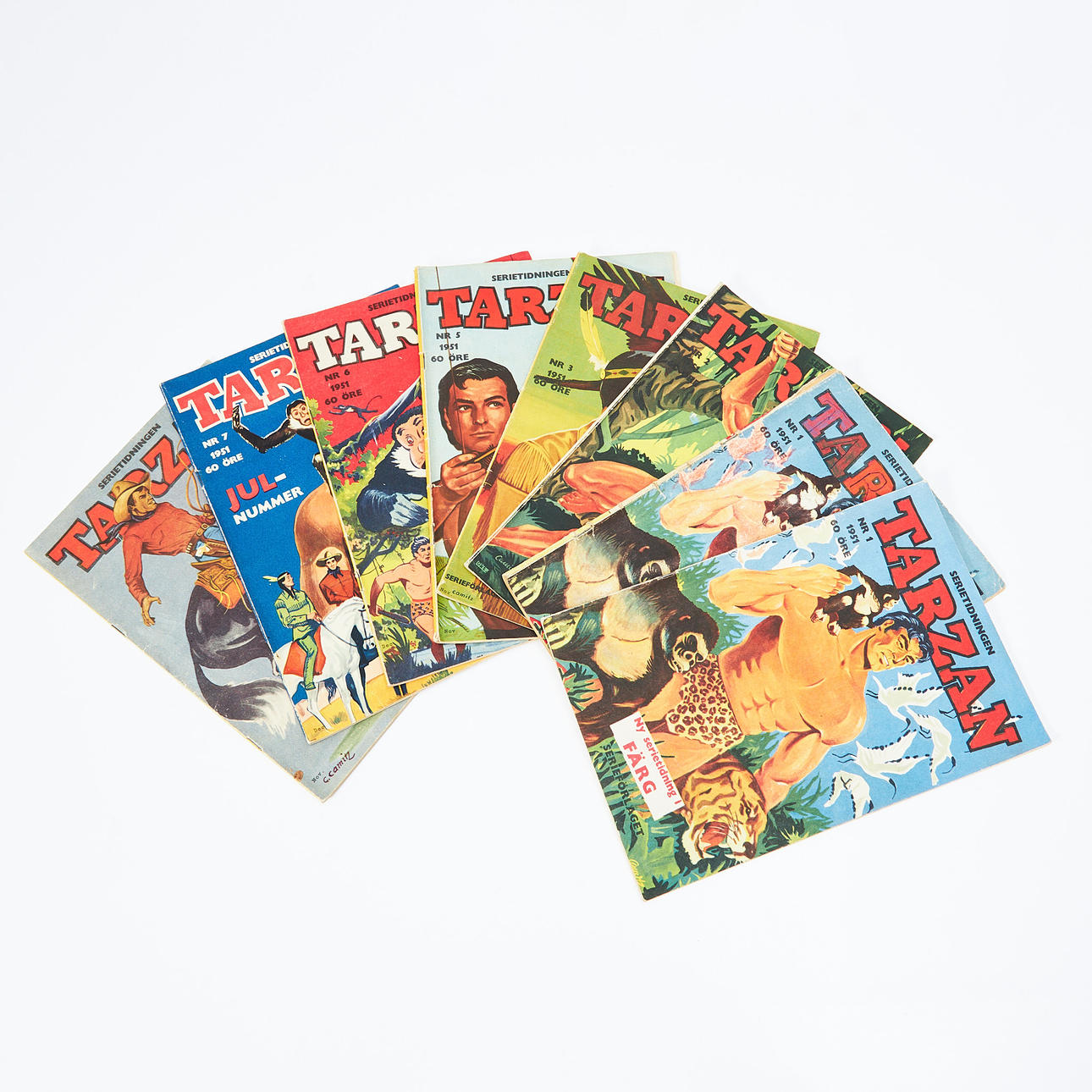 TARZAN, 8 no, 1951, comic book.