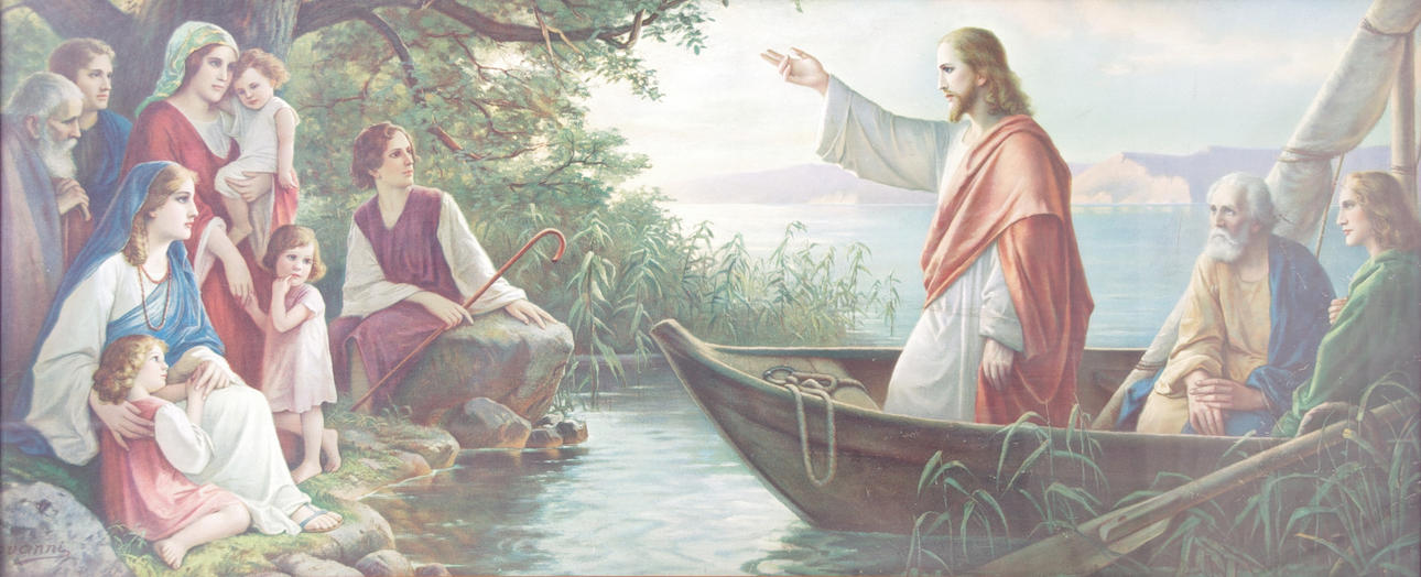 RELIGIÖST TRYCK, inramat.