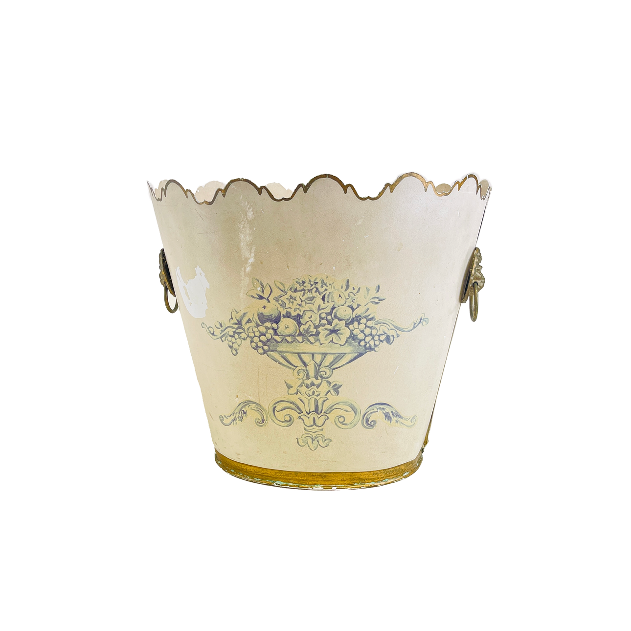 TOLEWARE STYLE PLANTER.