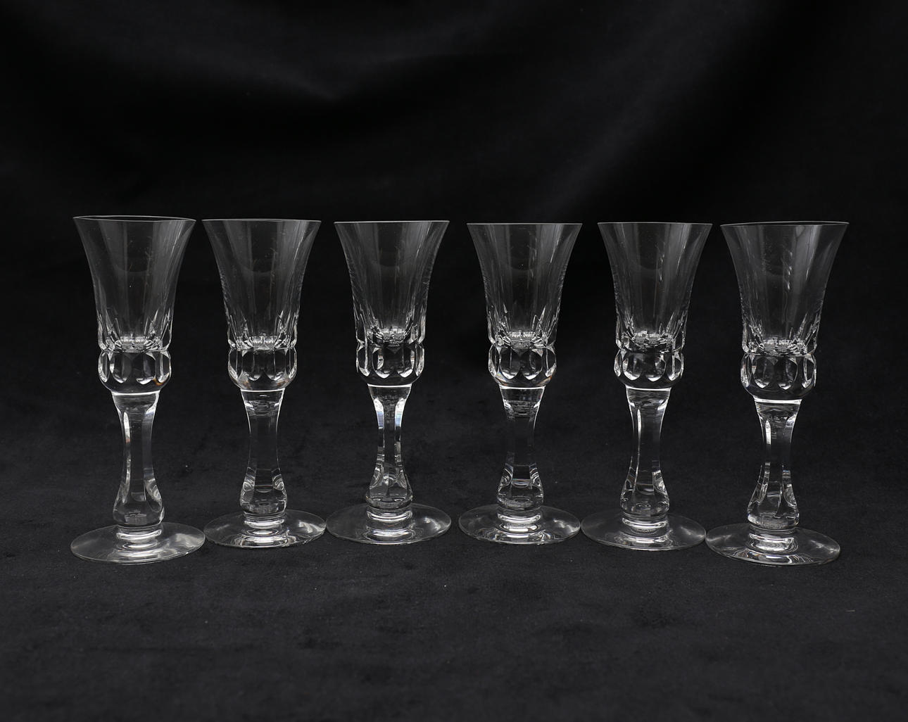 SNAPSGLAS (6), "Prince", Göran Wärff, Kosta Boda.