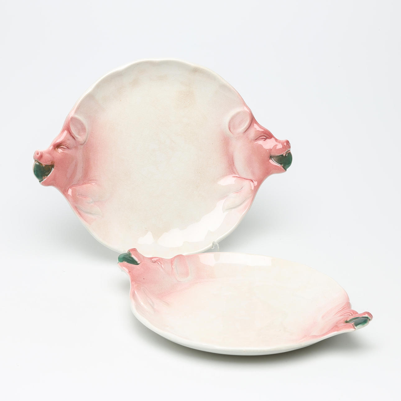 PIG BAR, 2 pieces, flintware, Rörstrand, early 20th century.