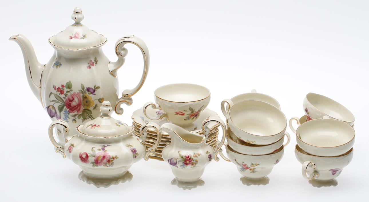 KAFFEESERVICE, 22 Teile, Pompadour, Rosenthal.