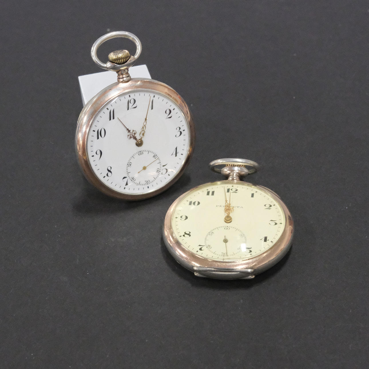 TWO POCKET WATCHES, SILVER, REVUE AND PERFECTA, 1920s. Clocks & Watches ...