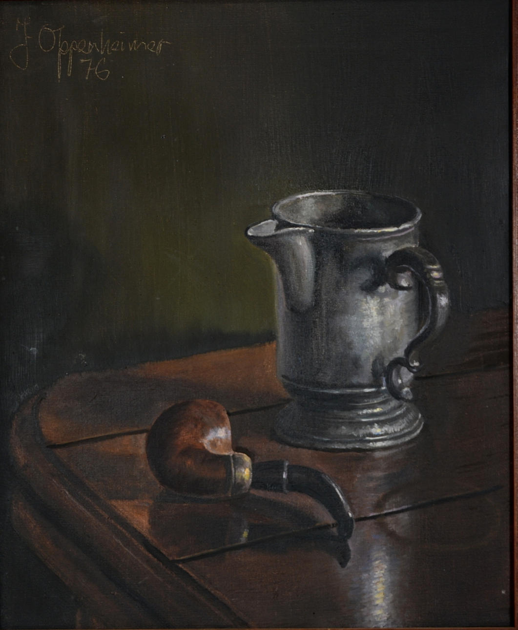 JOHNNY OPPENHEIMER. Olja på duk.