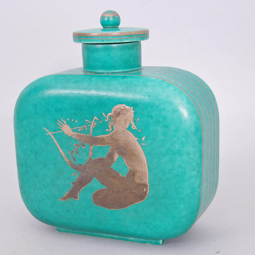 URNA MED LOCK, "Argenta" Wilhelm Kåge. Gustavsberg.