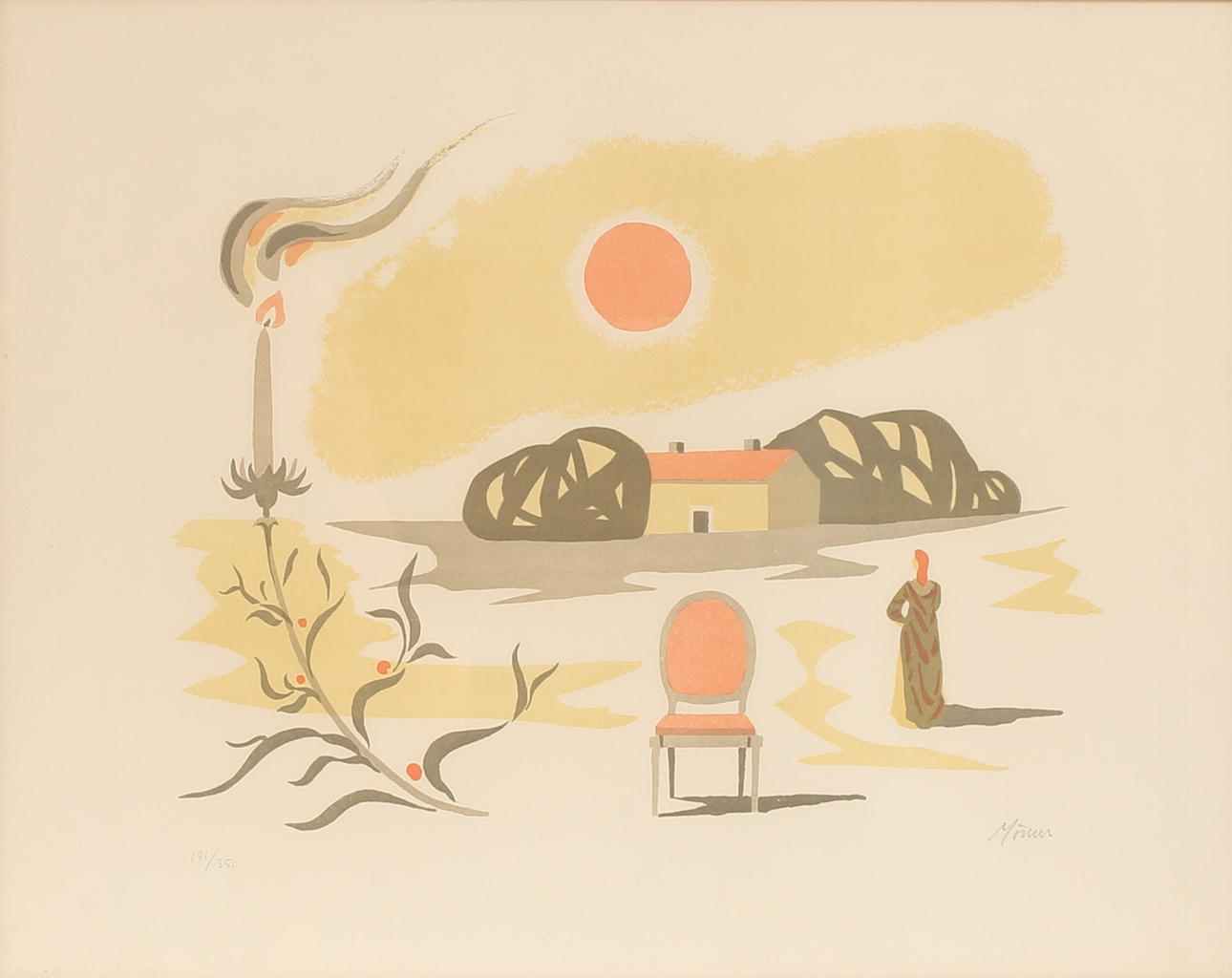 STELLAN MÖRNER. Color lithograph, signed and numbered.