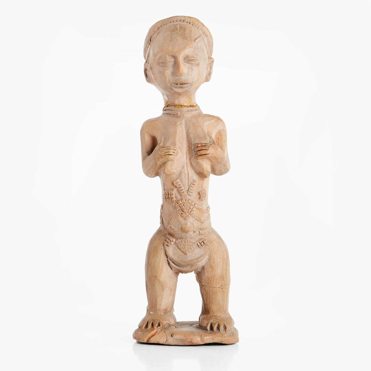 AFRIKANISCHE FIGUR, Steingut, Hemba, Kongo.