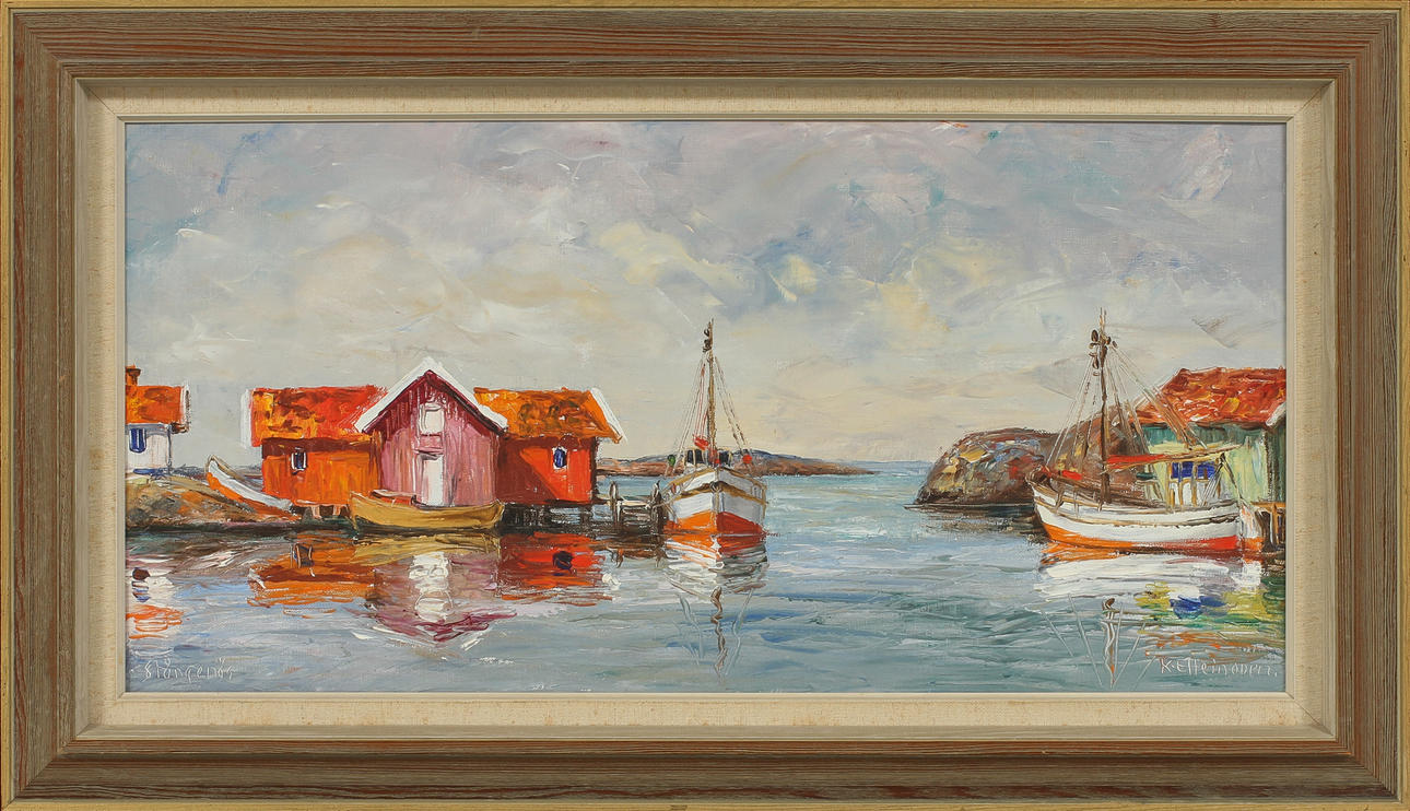 KURT ERIK HEINONEN. "Stångenäs", olja på duk, signerad.