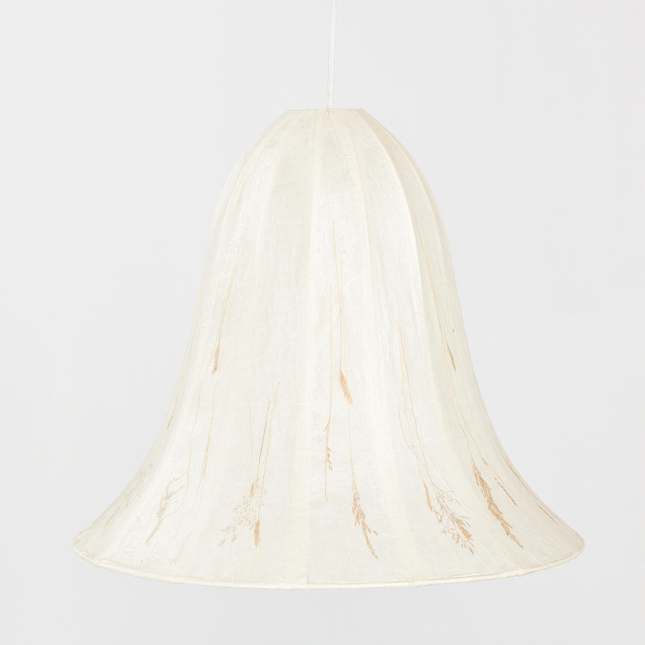VANJA SORBON MALMSTEN. ceiling lamp, "The Clock". for Malmsten, Plant screen, pressed flowers and metal frame.