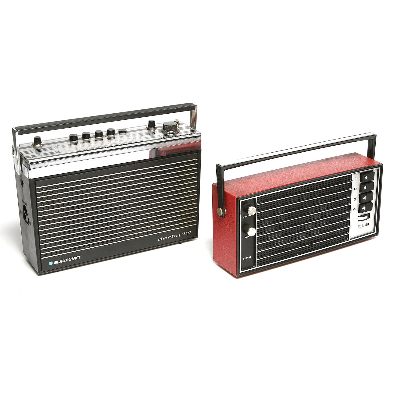 TRANSISTORRADIOR, 2 st, Radiola. Derby.