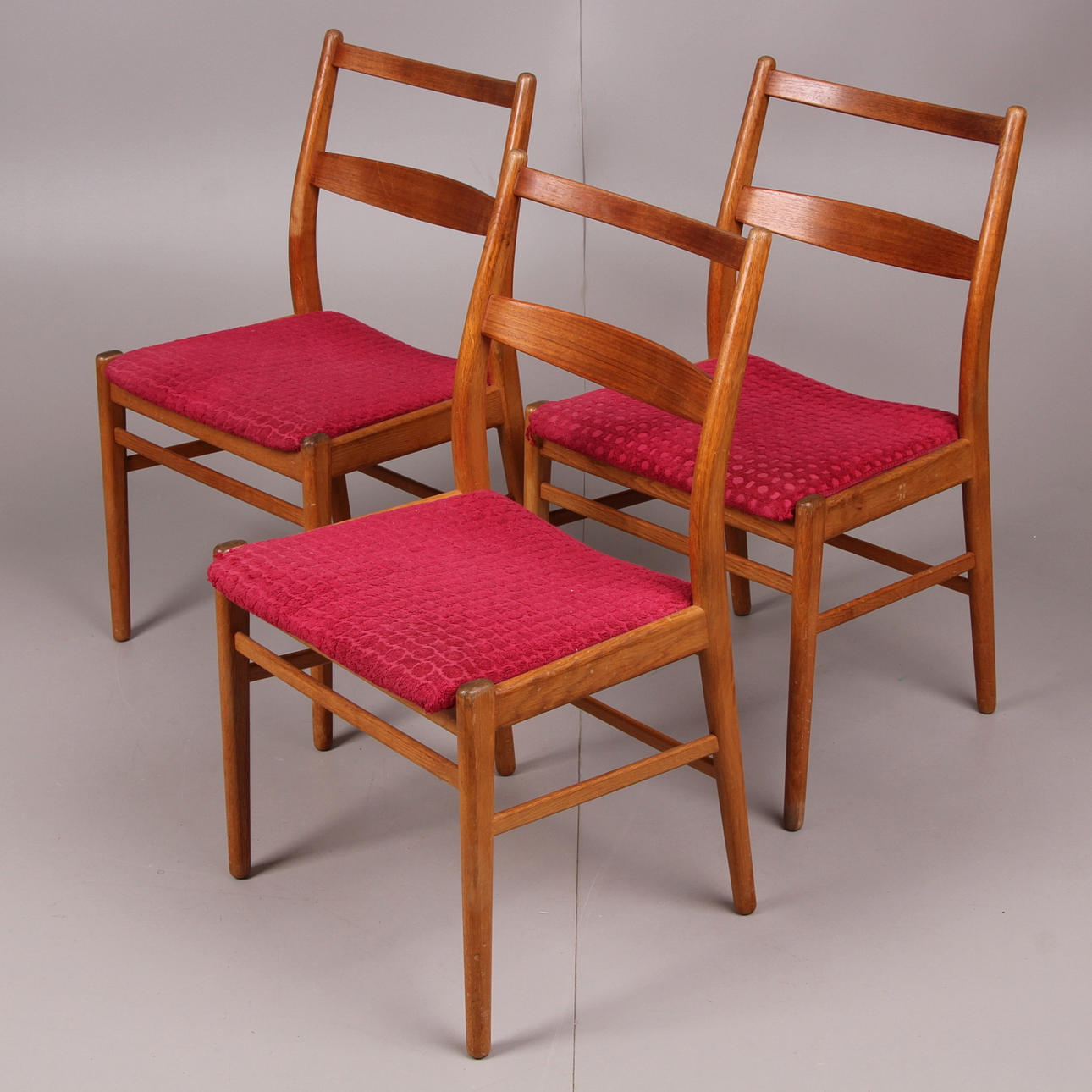 STOLAR, 3 st. "Minette" Yngve Ekström, Bra Bohag, Troeds Bjärnum, 1960-tal.