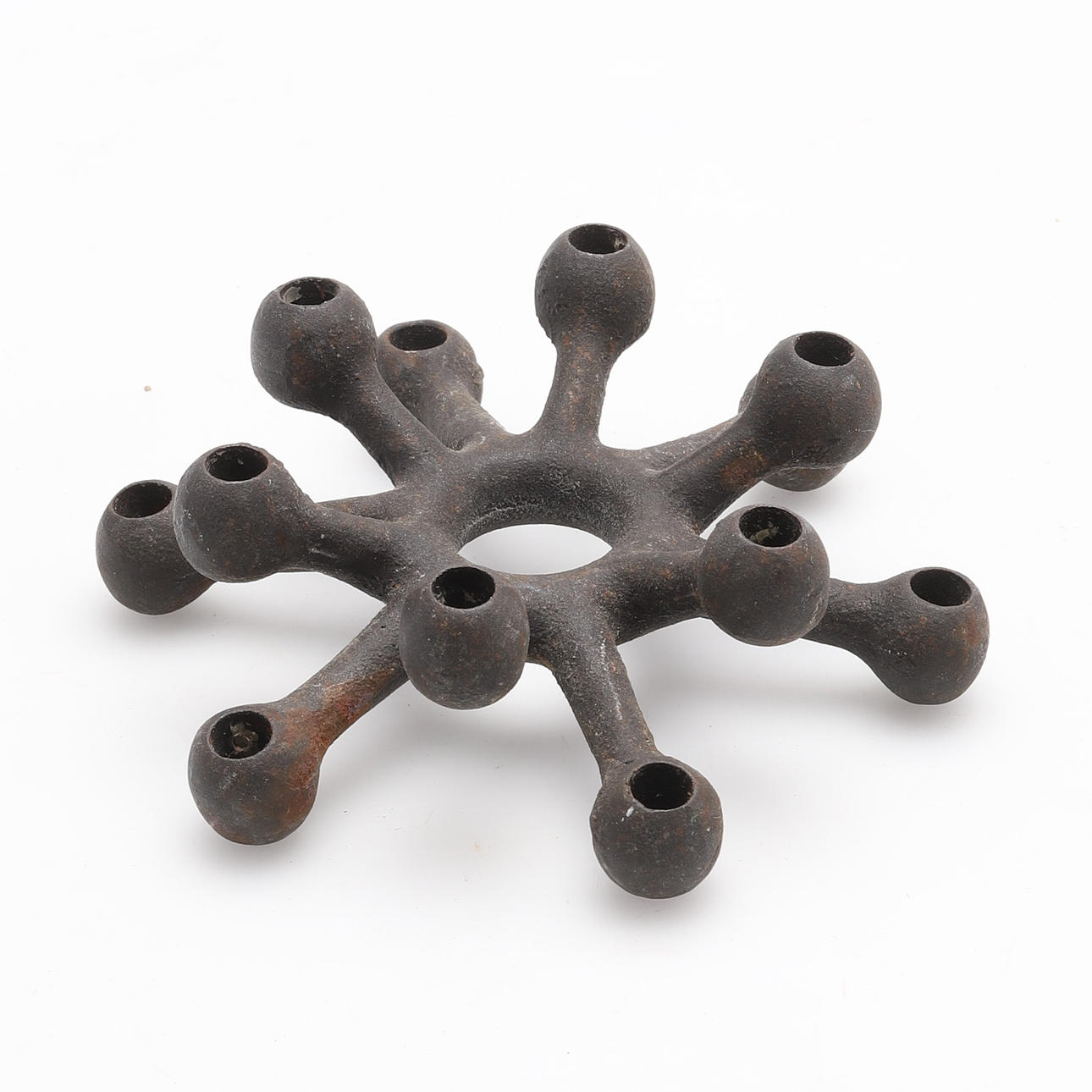 JENS  QUISTGAARD. CANDLE STICK, cast iron.