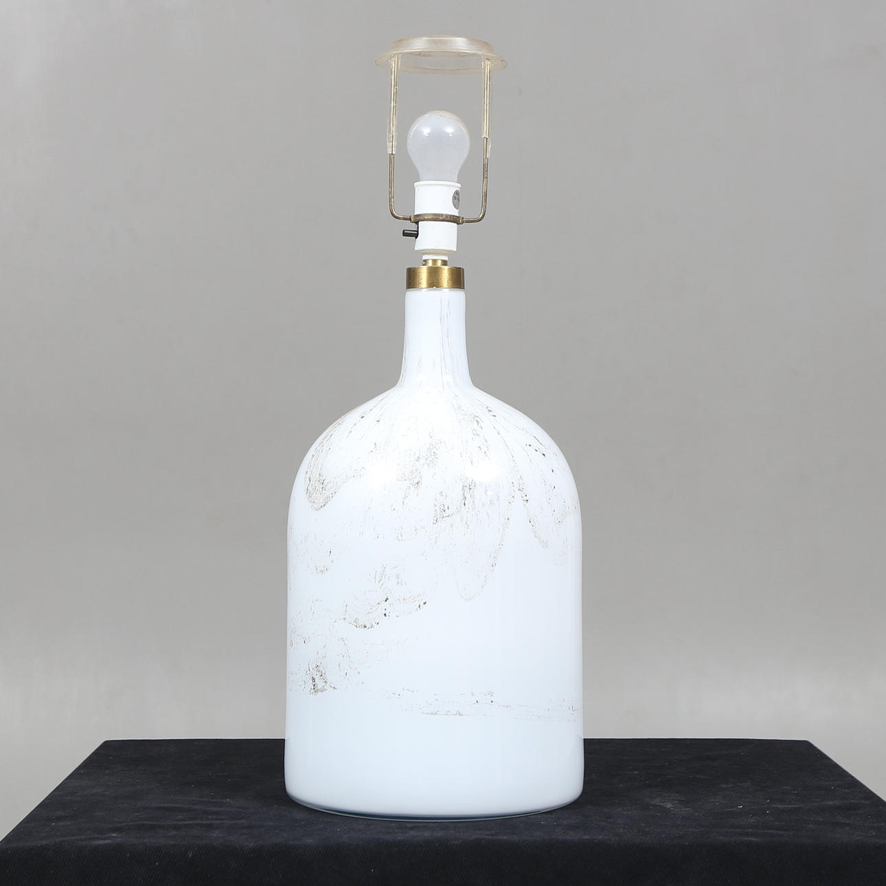 TABLE LAMP, "Symmetrical" Michael Bang for Holmegaard, Denmark 1980s.