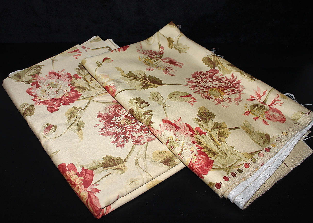 STOF, bomuldssatin, Laura Ashley.