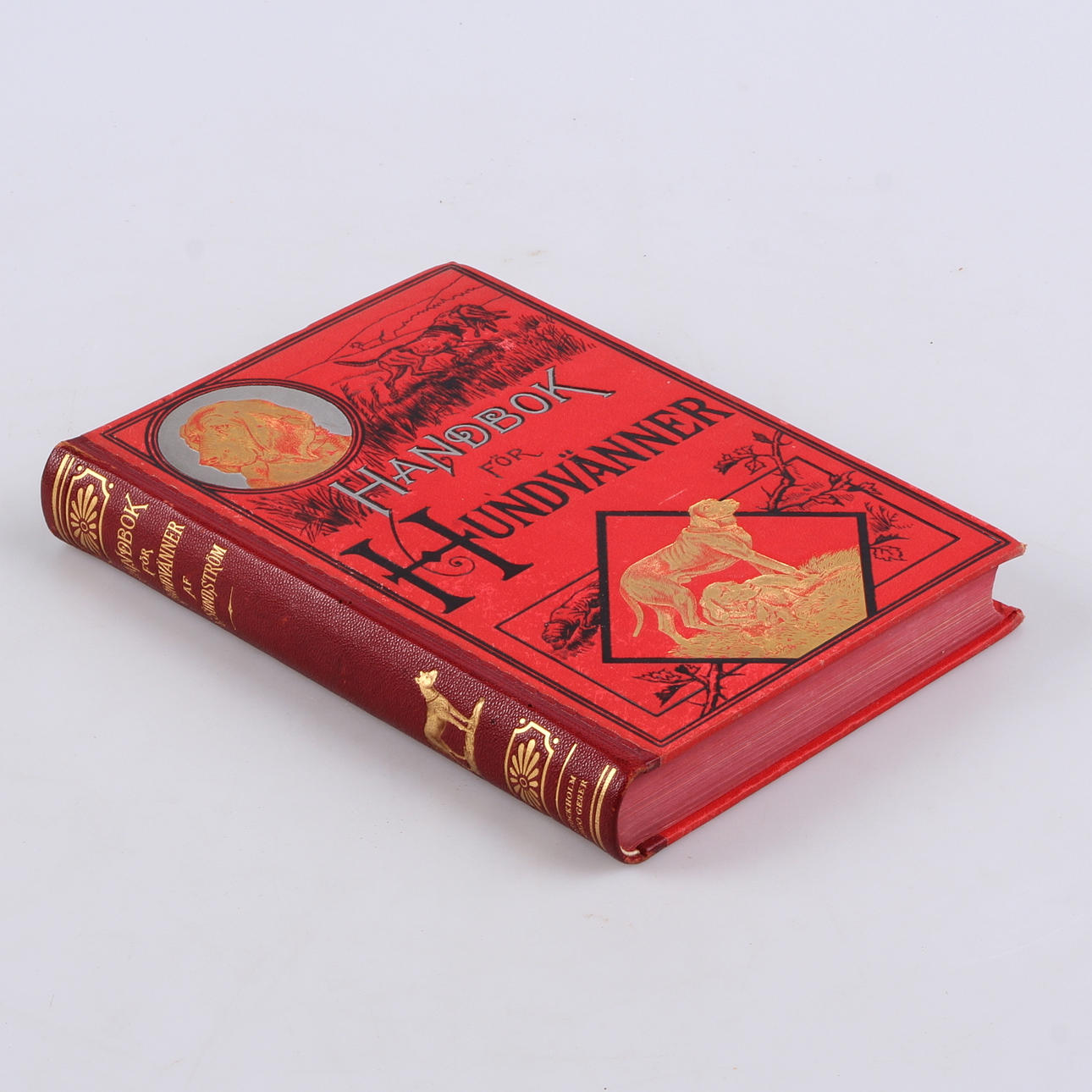 BOK, "Handbok för hundvänner", C.R Sundström, Stockholm, 1889.