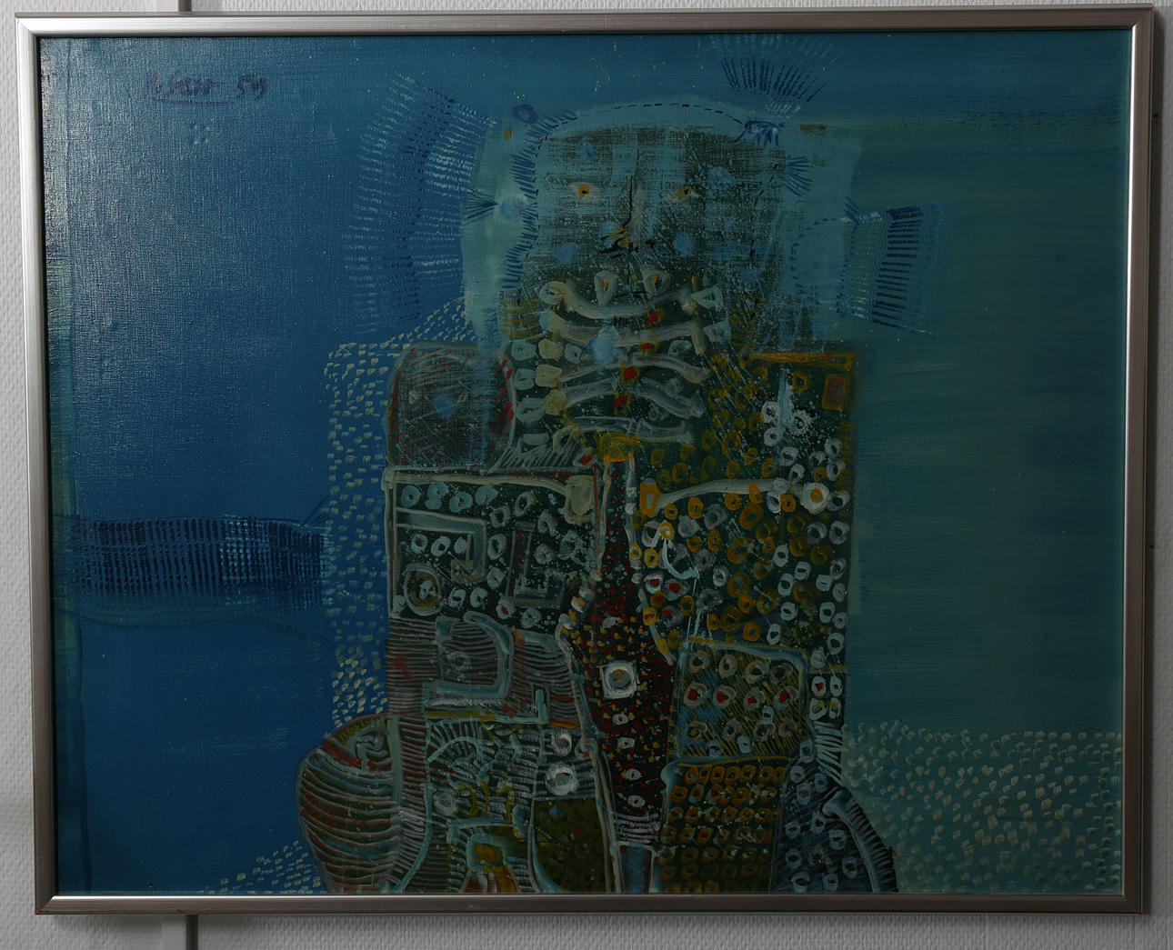 HENRI SERT. Olja på duk, Ansikte, signerad och daterad H Sert -59.