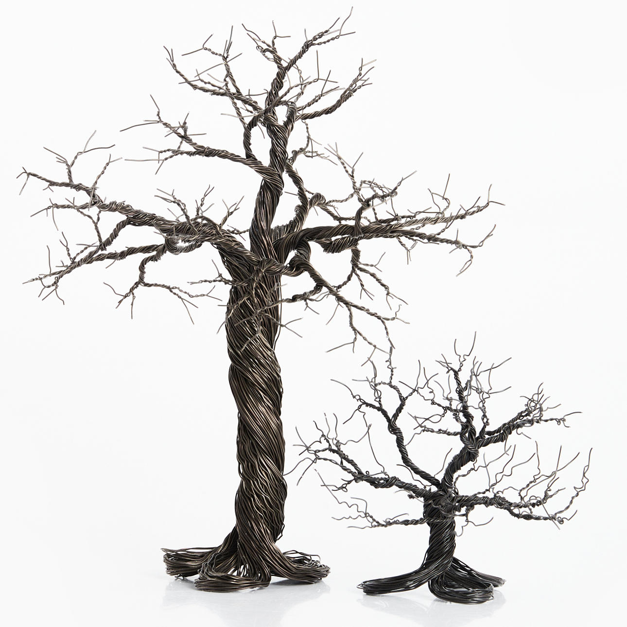 MATILDA BENGTSSON (FÖDD 1985). Sculptures, 2 pcs., Trees. Height 10 ...