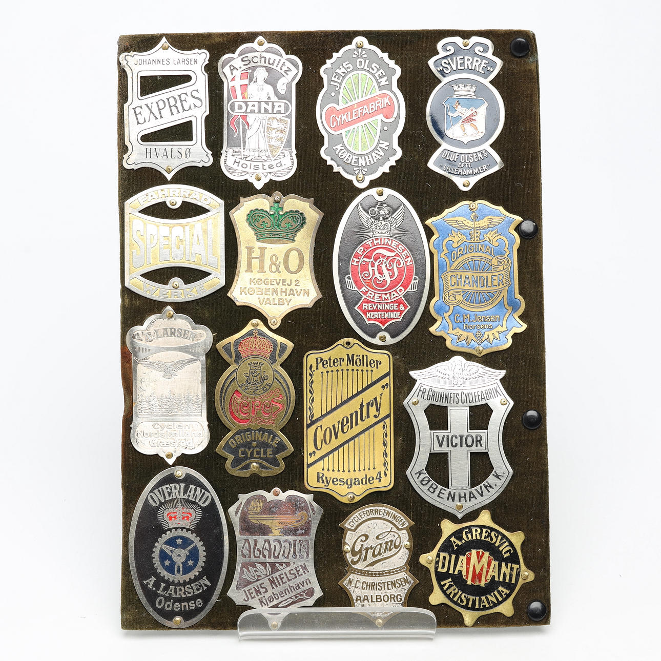 CYKELMÄRKEN, Danmark samt Norge, 1900-tal.