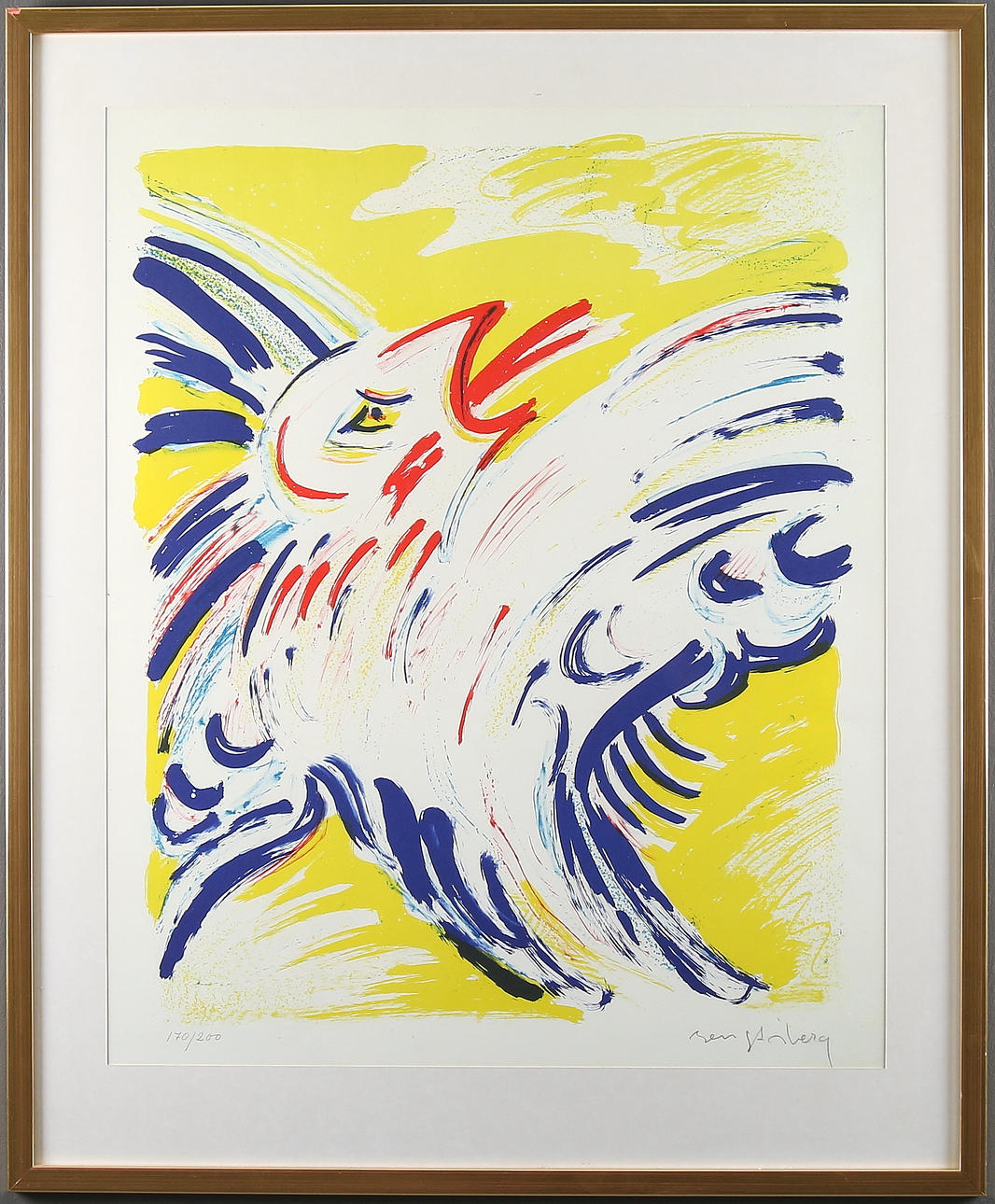 BENGT ÅBERG. Litografi, signerad och numrerad 170/200.