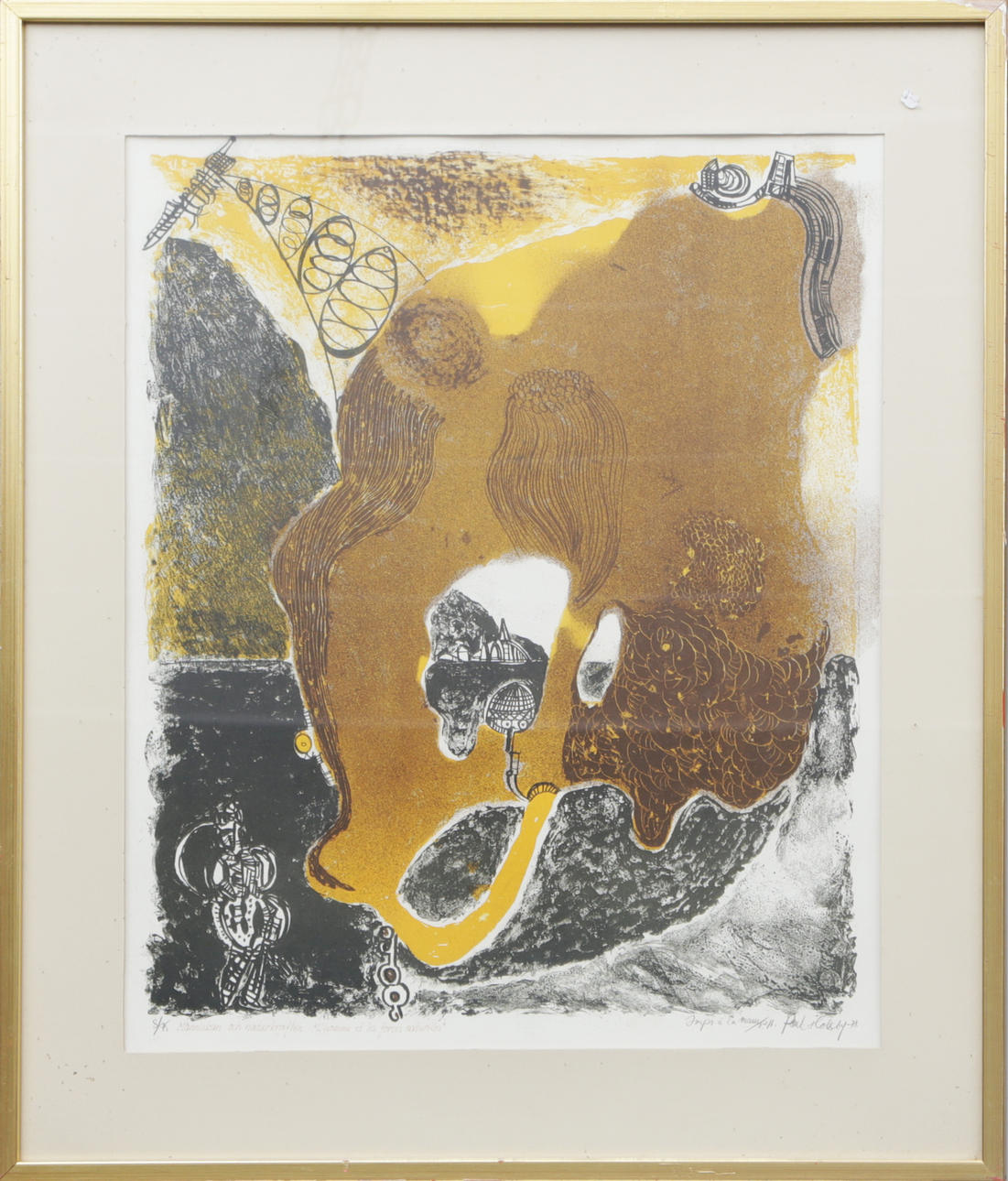 PAUL HOLSBY. LITO, signeret, 1978.