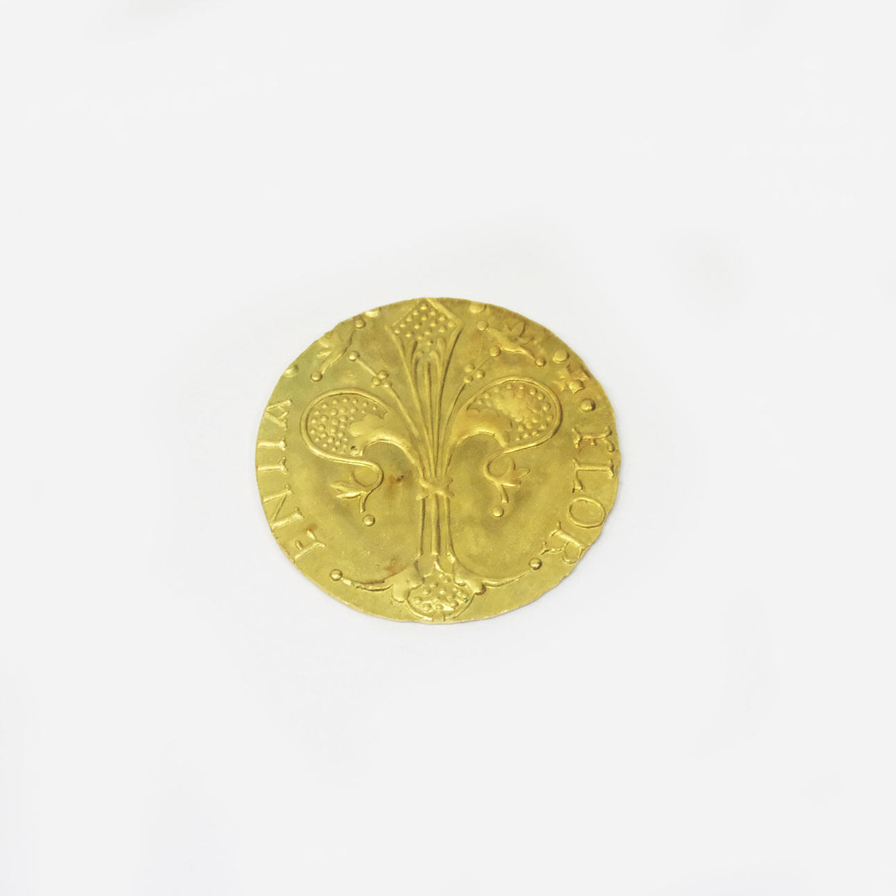 GOLD COIN, LATER FLORIN REPLICA, 18K.